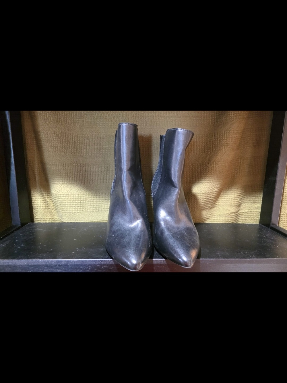 Call It Spring Black Pointed Toe Chelsea Ankle Boots
